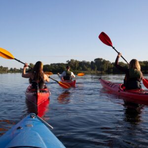 Group of people kayaking