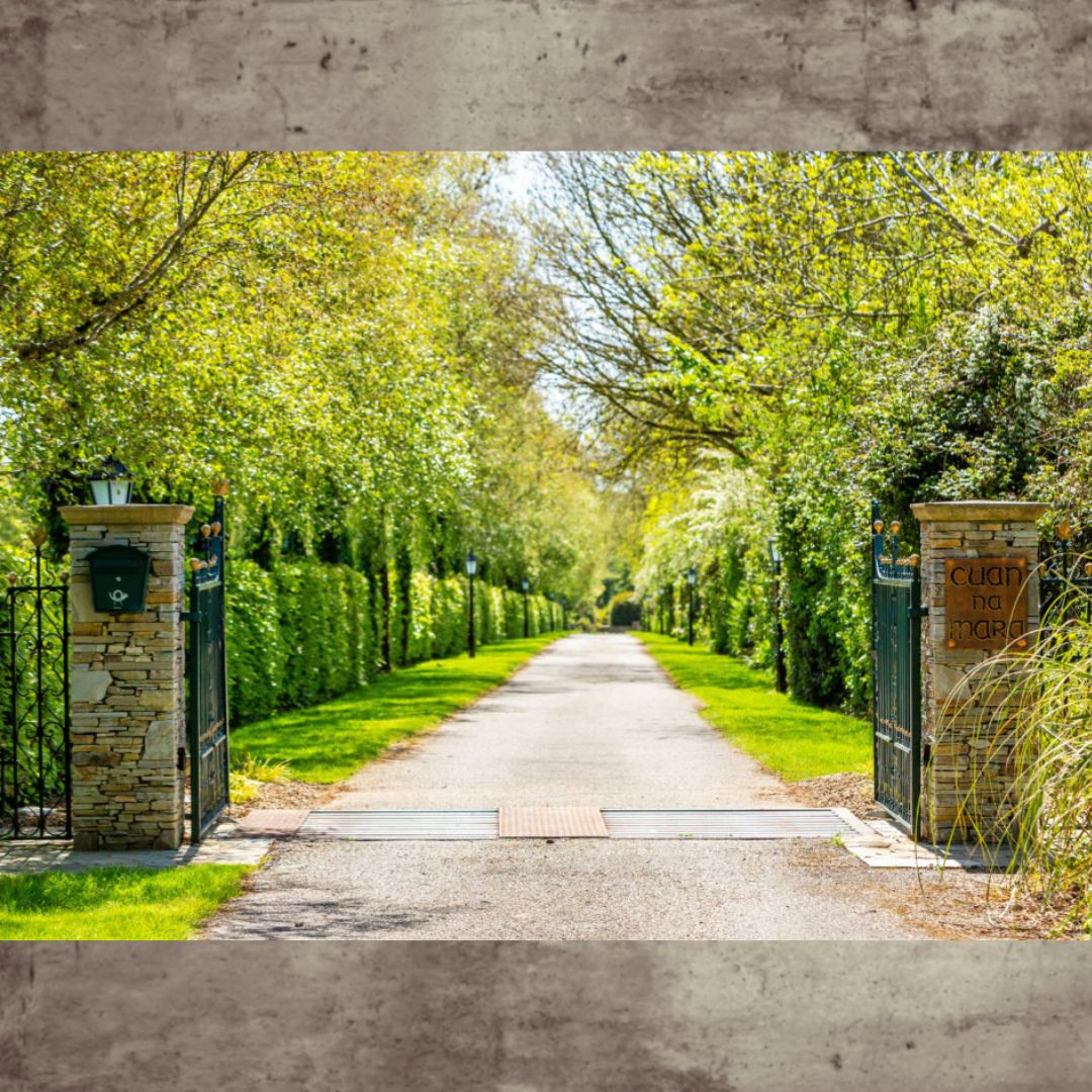 gated entrance to Cuan Na Mara
