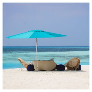 A private beachfront